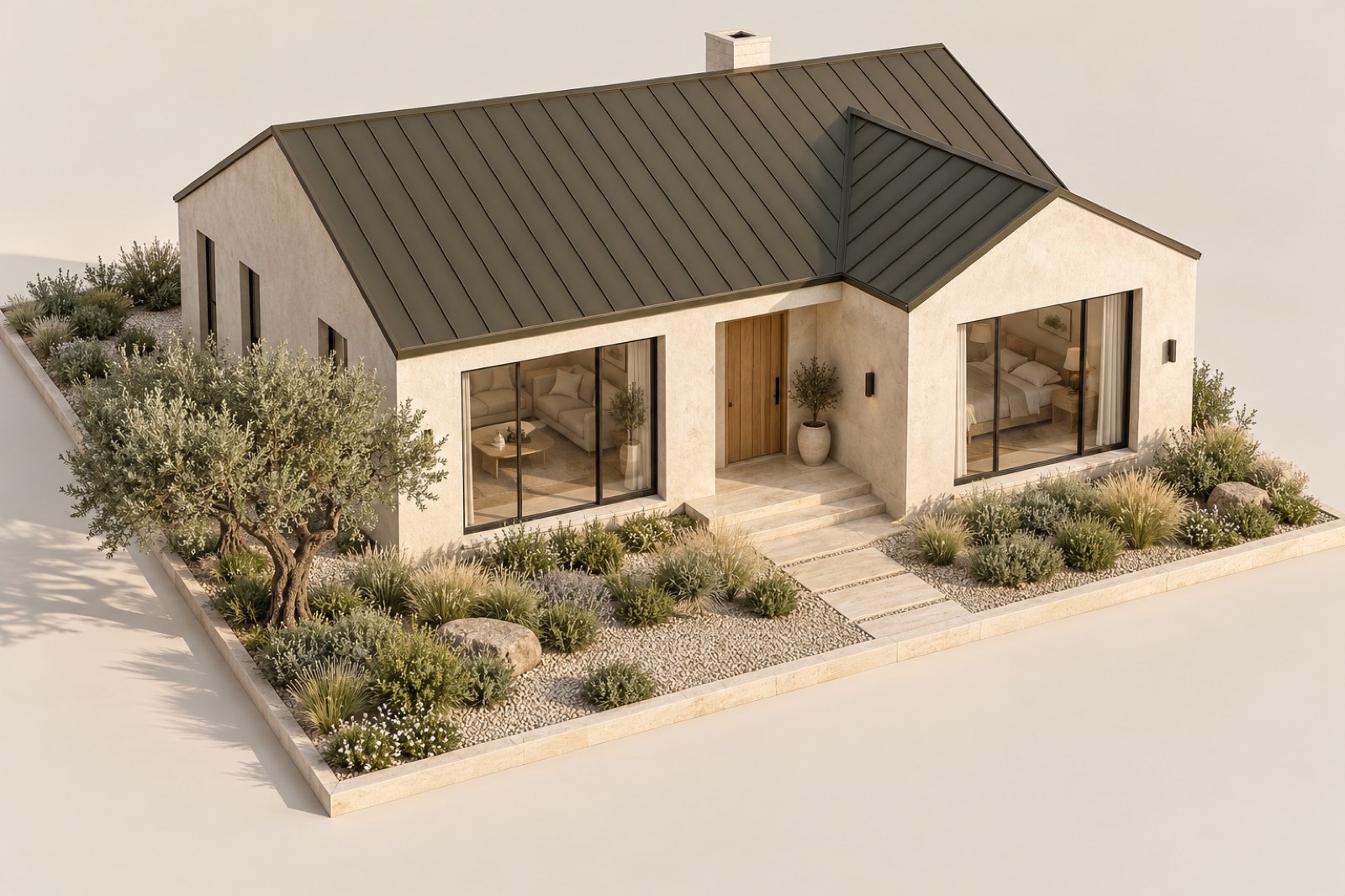 Mediterranean home and garden project visualisation